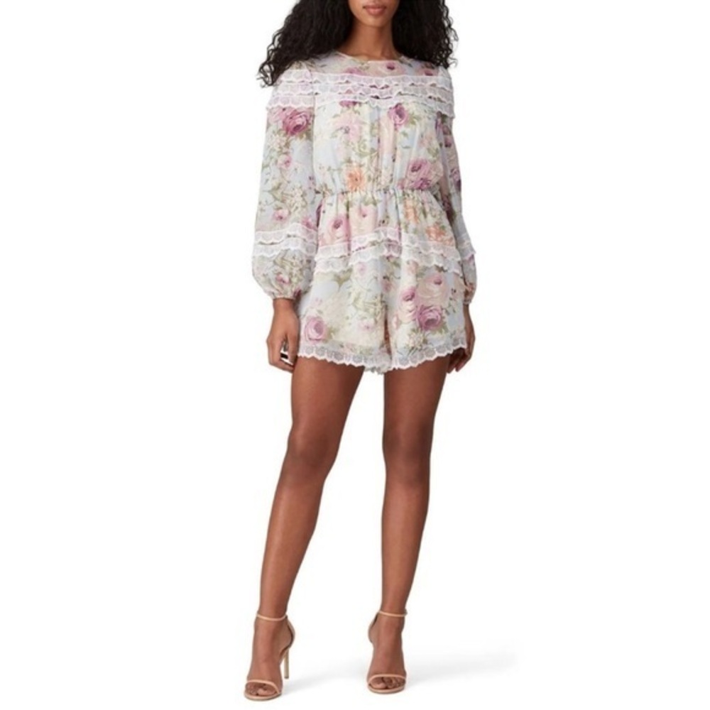 Elliatt Karishma Floral Lace Romper Small